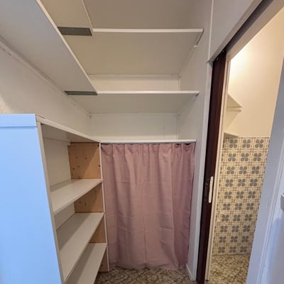 Dressing entrée et porte wc