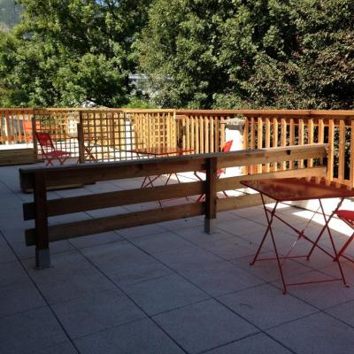 Espace privatif sur terrasse commune