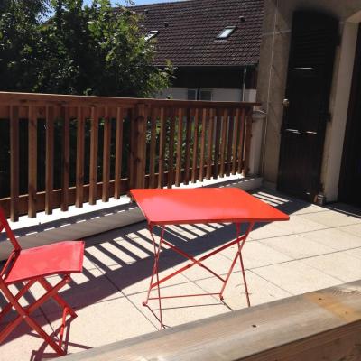 Coin terrasse privatif sur espace commun