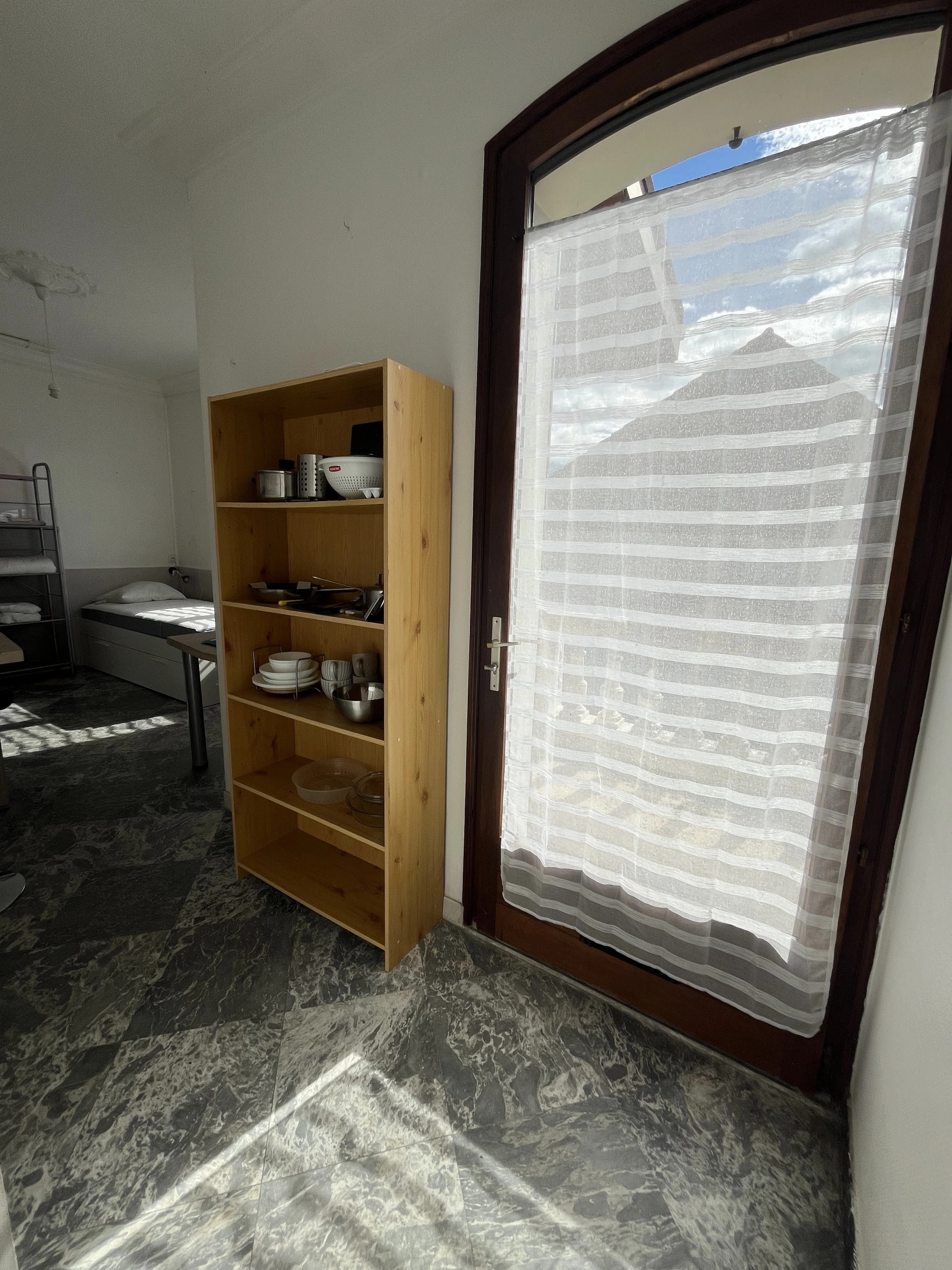 Porte fenetre terrasse etagere